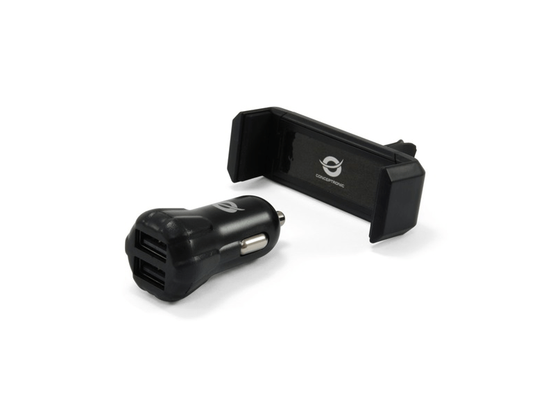 Conceptronic telefon töltő/tartó kit (CUSBCAR2AKIT)