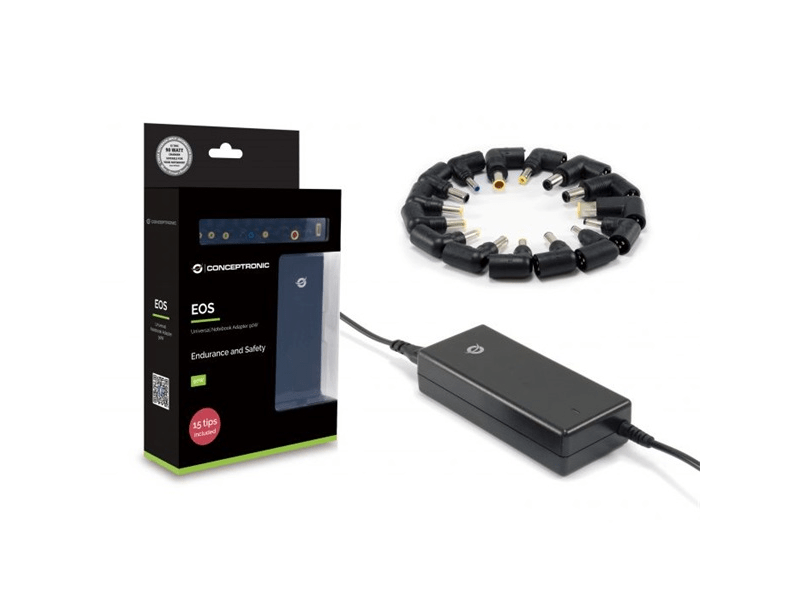 Conceptronic Univerzális Töltő adapter 90W (CNB90T15)