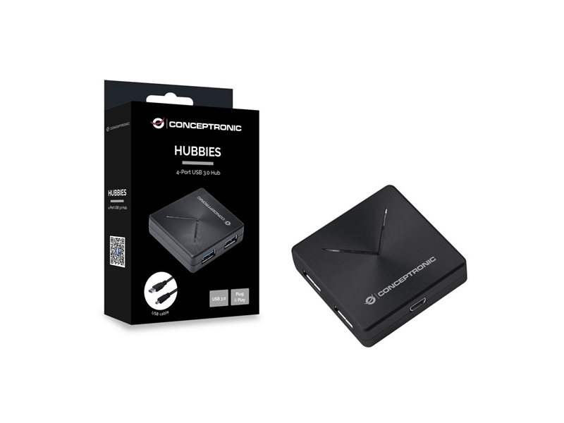 Conceptronic HUBBIES02B 4 portos USB 3.0 HUB