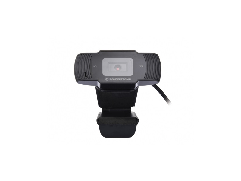 Conceptronic Webkamera - AMDIS03B (1280x720 képpont, 30 FPS, USB 2.0, univerzális csipesz, mikrofon)