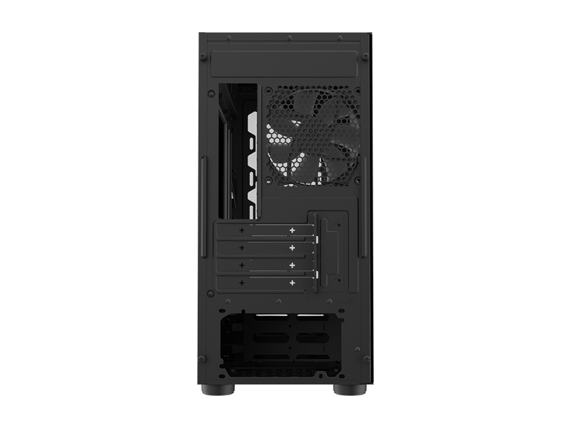 COOLER MASTER Ház Mini Tower ATX CMP 320L, 1db Ventilátorral, Tápegység nélkül, Üvegfalú, Fekete