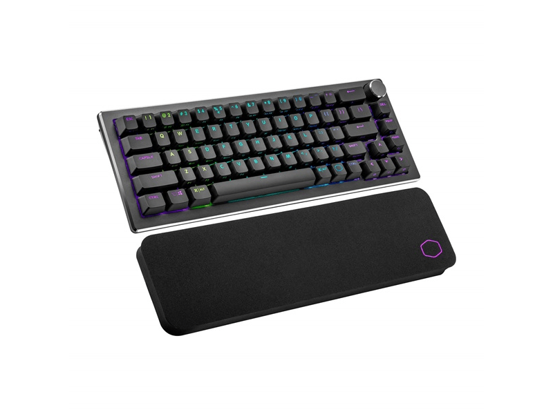 COOLER MASTER Vezeték Nélküli Billentyűzet CK721 65% RGB Mechanikus Gaming, Brown Switch, Space Grey, magyar