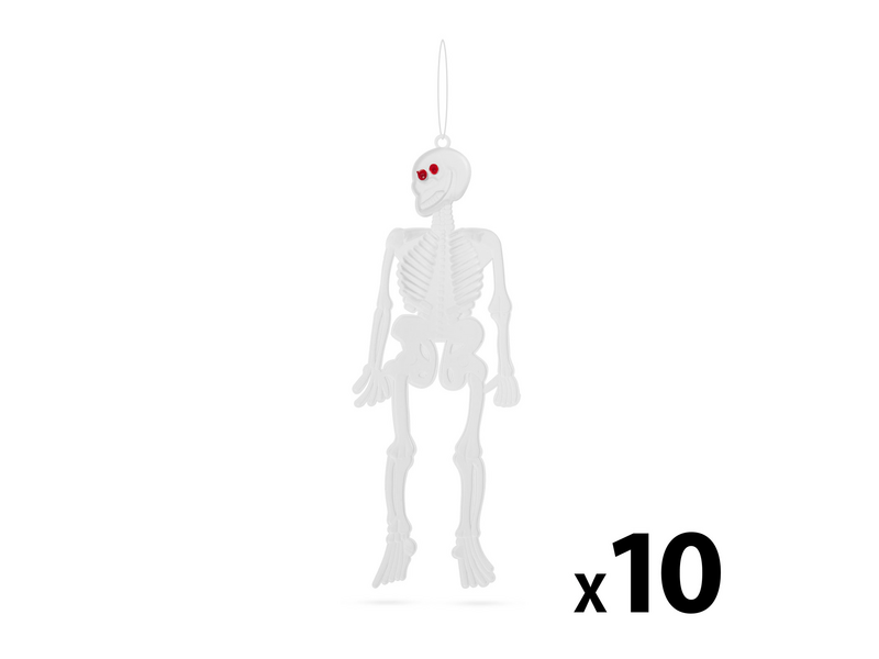 Family 58104 Foszforeszkáló csontváz szett 10db, fehér