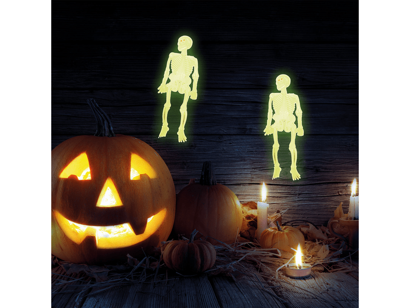 Family 58104 Foszforeszkáló csontváz szett 10db, fehér