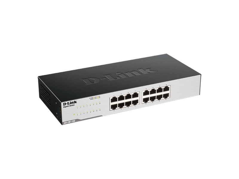 D-Link GO-SW-16G/E 16x1000Mbps Asztali Switch