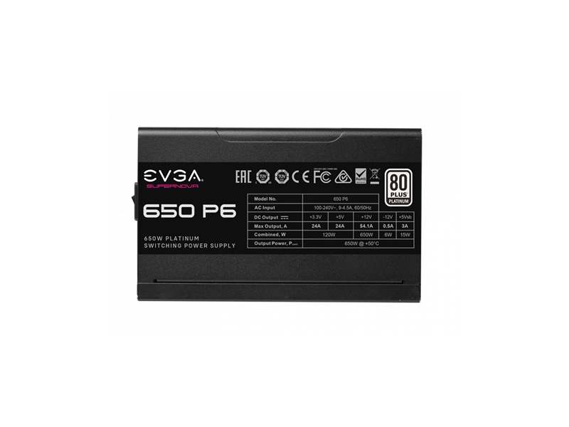 TÁP EVGA Sup.NOVA650 P6,80+Plat.650W