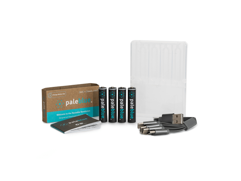 Paleblue USB-C punjiva baterija, 4xAAA