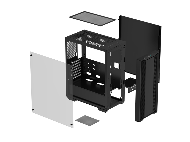 DeepCool CC560-Limited V2 Számítógépház, fekete