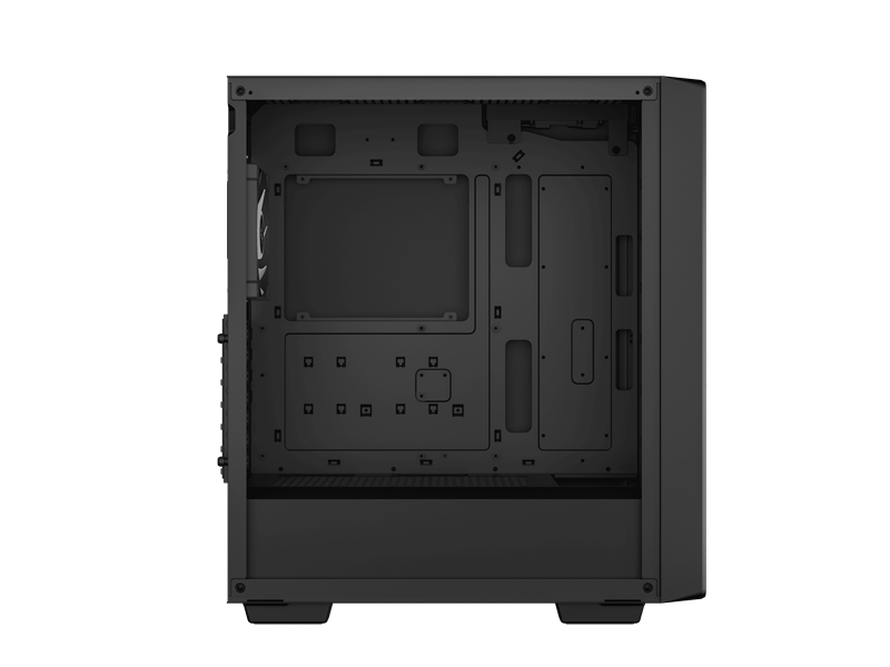 DeepCool Számítógépház - CC560 V2 (fekete, ablakos, 4x12cm ventilátor, Mini-ITX / Micro-ATX / ATX, 1xUSB3.0, 1xUSB2.0)