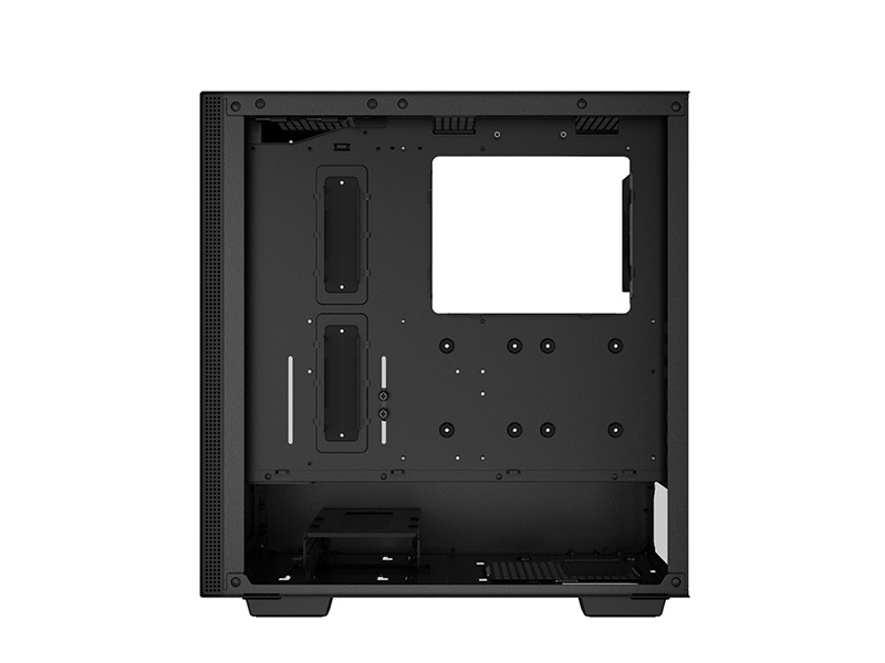 DeepCool Számítógépház - CH510 (fekete, ablakos, 1x12cm ventilátor, Mini-ITX / Micro-ATX / ATX / E-ATX, 2xUSB3.0)