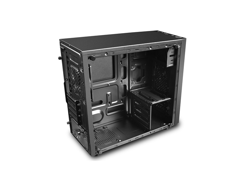 DeepCool Számítógépház - MATREXX 30 (fekete, fekete belső, ablakos, 1x12cm ventilátor, mATX, 1xUSB3.0, 1xUSB2.0)