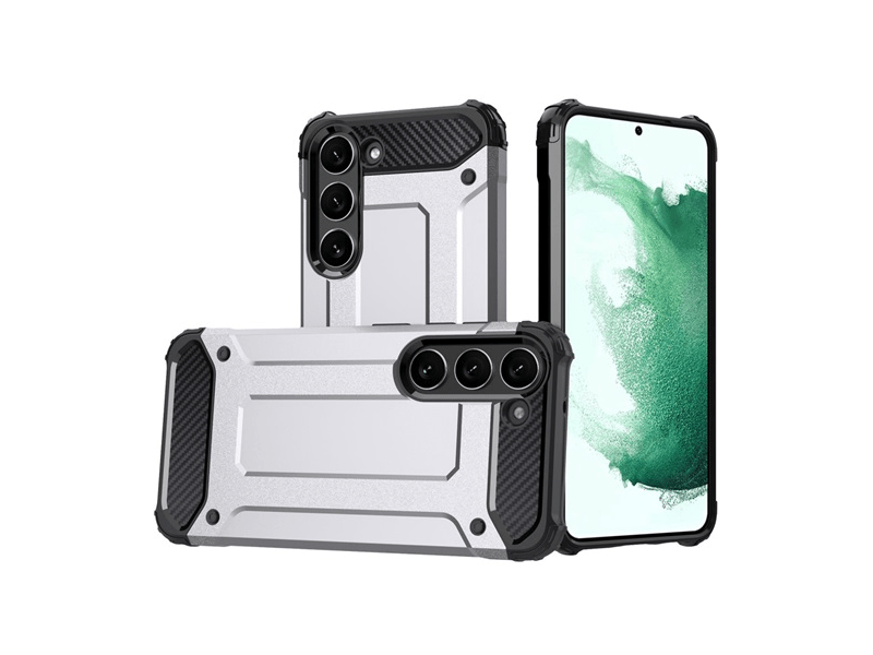 Gigapack Samsung S23+ defender tok, ezüst (GP-135591)