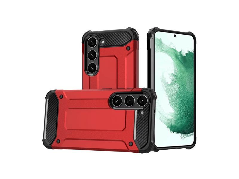 Gigapack Samsung S23+ Defender tok, piros (GP-135592)