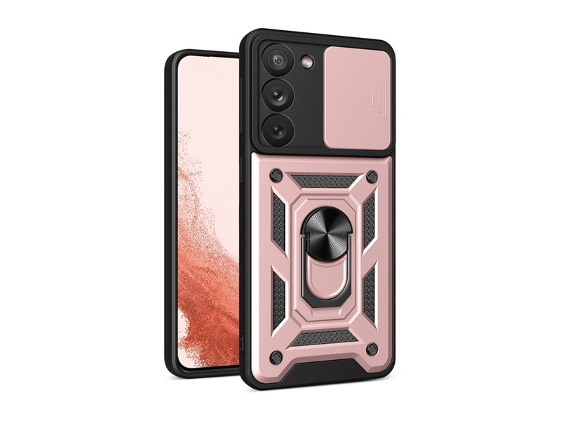 Gigapack Samsung Galaxy S23+ Defender szilikon telefonvédő tok, rozéarany (GP-136563)