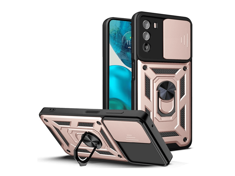 Gigapack Motorola Moto G52/G82 Flp tok, rozéarany (GP-136562)