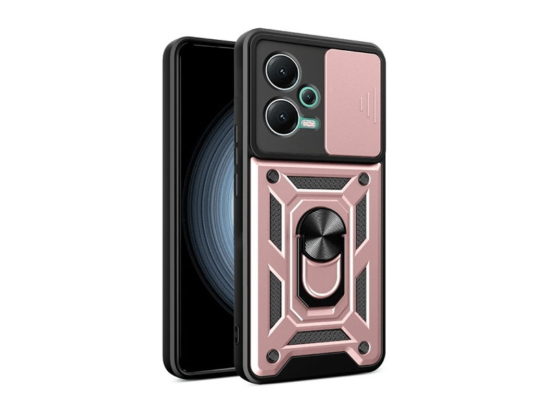Gigapack Xiaomi Redmi Note 12/Poco X5 Defender szilikon telefonvédő tok, rozéarany (GP-136558)