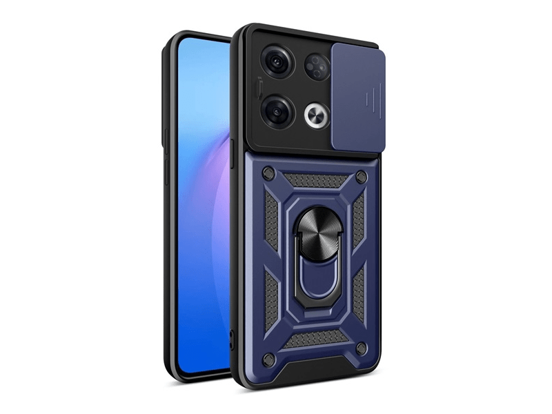 Gigapack Oppo Reno 8 Pro Defender szilikon telefonvédő tok, sötétkék (GP-137656)
