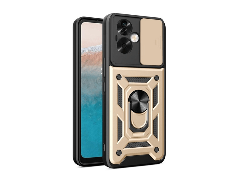 Gigapack Oppo A79 Defender szilikon telefonvédő tok, arany (GP-153693)