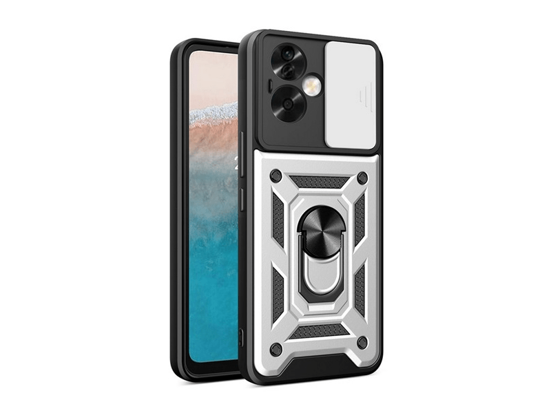 Gigapack Oppo A79 Defender szilikon telefonvédő tok, ezüst (GP-153694)