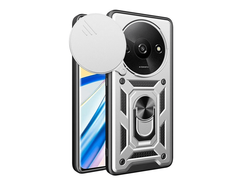 Gigapack Xiaomi Redmi A3 4G Defender szilikon tok, ezüst (GP-157531)