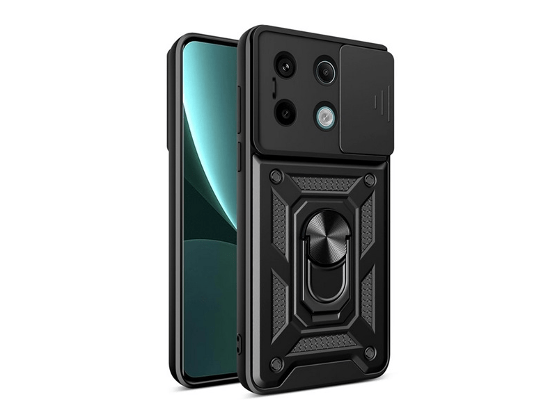 Gigapack Xiaomi Redmi Note 13 Pro 5G/Poco X6 Defender szilikon telefonvédő tok, fekete (GP-153695)