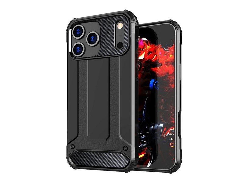 Gigapack iPhone 17 Pro Szilikon tok, fekete (GP-173259)