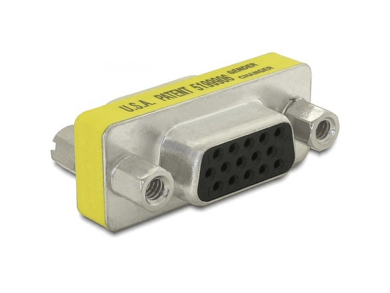 Delock Adapter Gender Changer VGA female-female (65001)