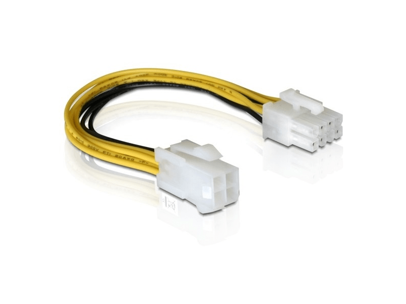 Delock 8 pin EPS - 4 pin ATX/P4 kábel, 15cm (82405)
