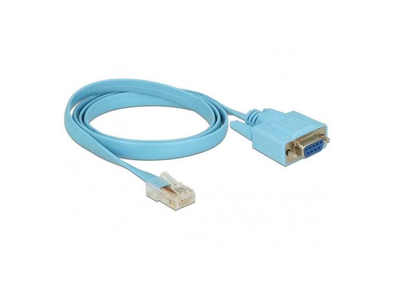 Delock 63341 RS-232 DB9 anya > 1 x RS-232 RJ45 adapter, 1 m