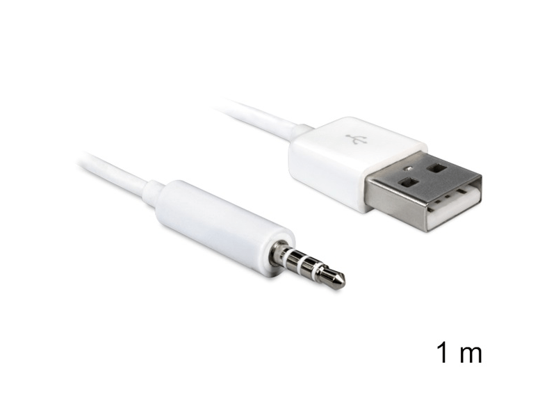 Delock 83182 USB-A / sztereo jack 3,5mm kábel, 1m