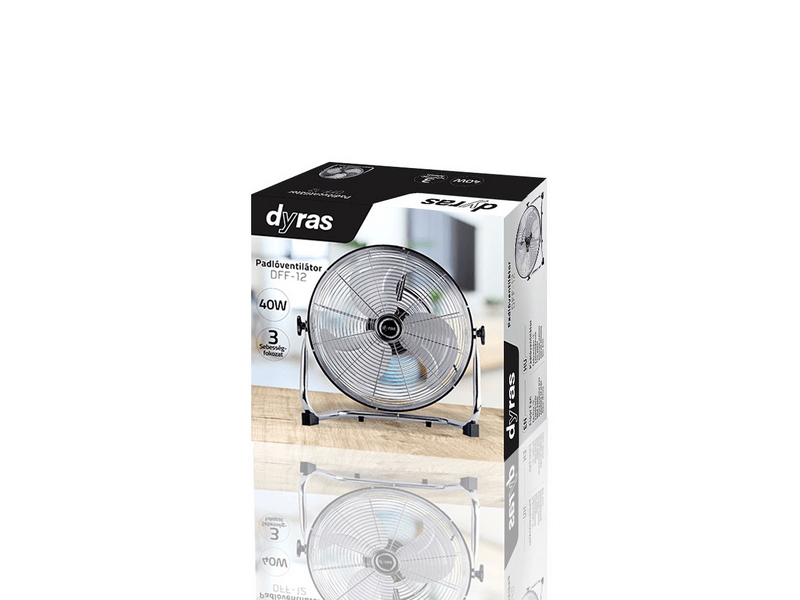 Dyras DFF-12 Padlóventilátor, 30 cm
