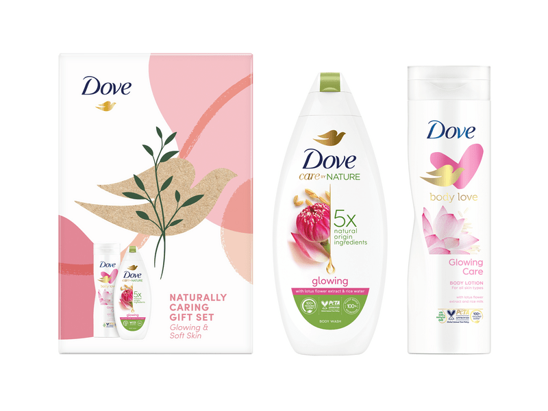 Dove Glowing bőrtápláló ajándékcsomag