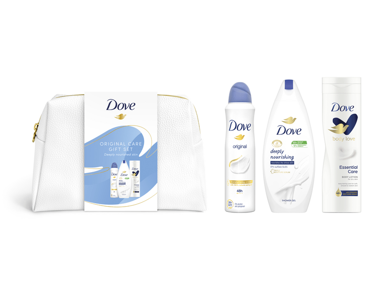 Dove Original Szépségápoló ajándékcsomag neszesszerrel