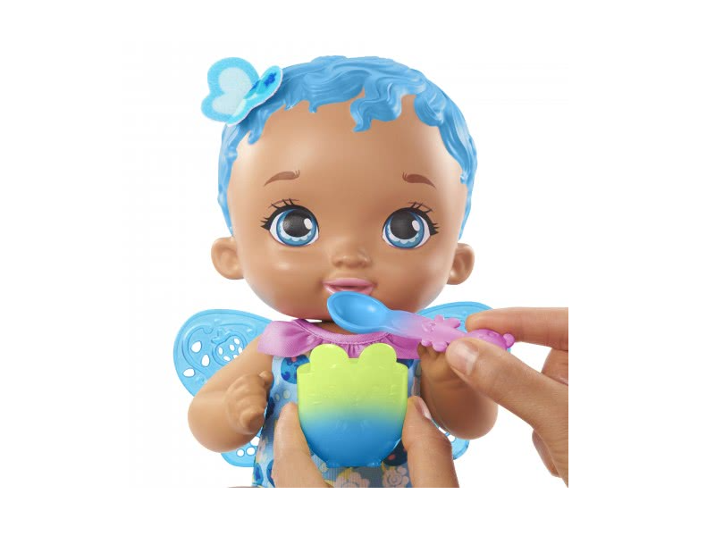Mattel GYP01 My Garden Baby Édi-bébi etetés Kék pillangó baba