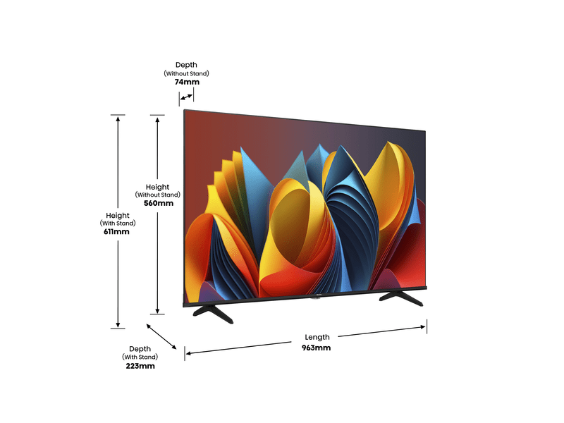 43E7NQ 4K UHD Smart QLED TV