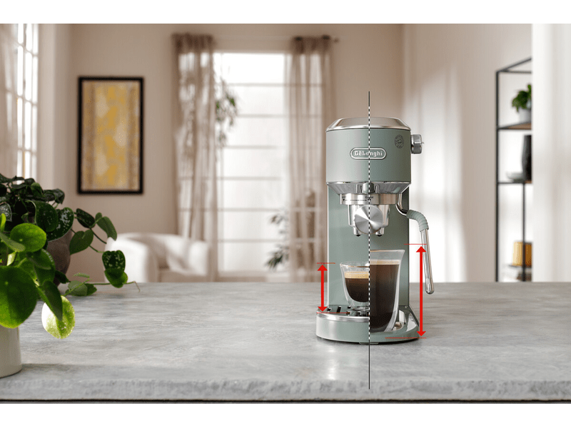 DeLonghi EC890.GR Dedica Duo Manuális espresso kávéfőző, zöld