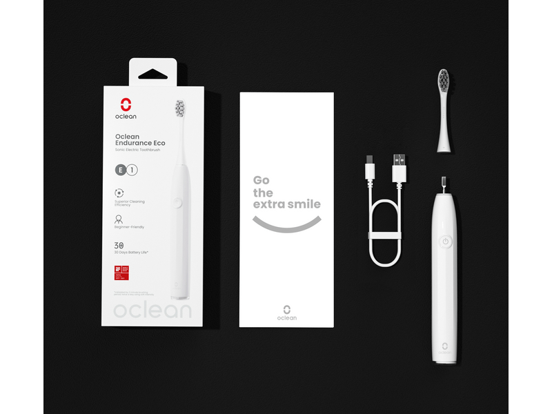 Oclean Endurance Eco Elektromos fogkefe, fehér