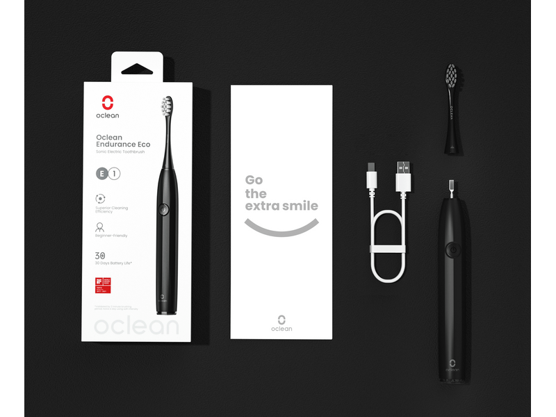 Oclean Endurance Eco električna četkica za zube, crna
