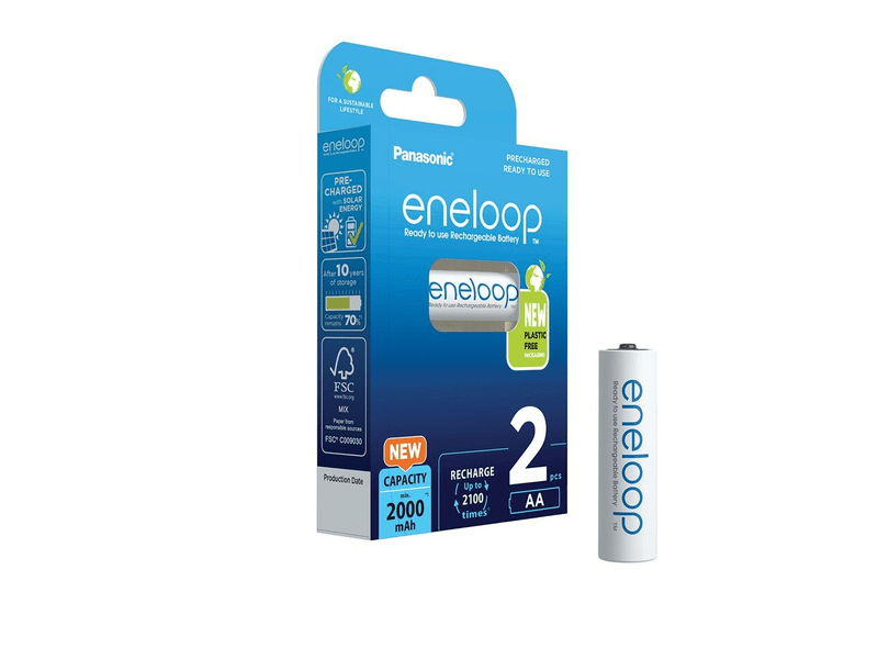 Panasonic eneloop BK-3MCDE/2BE AA/ceruza 2000mAh Ni-MH akkumulátor, 2db