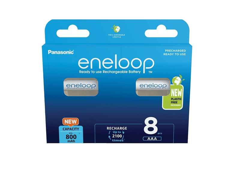Panasonic eneloop BK-4MCDE/8BE AAA/mikro 800mAh Ni-MH akkumulátor, 8db