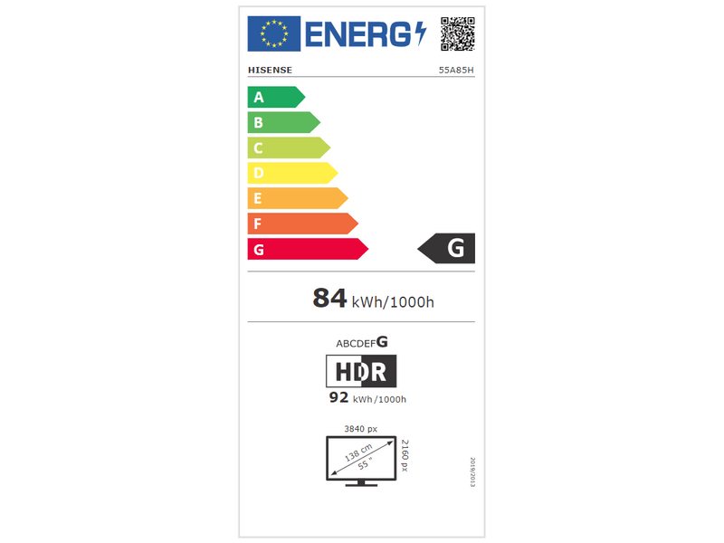 Hisense 55A85H 4K UHD Smart Gamer OLED TV