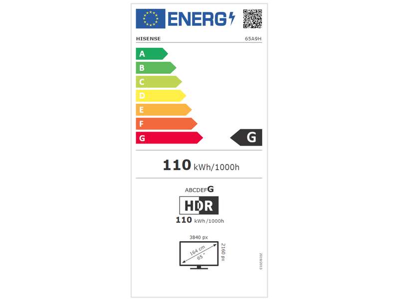 Hisense 65A9H 4K Smart SonicScreen OLED TV