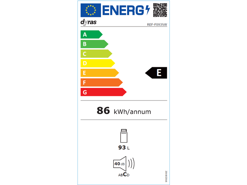 Dyras REF-F093SW Hladnjak s jednim vratima