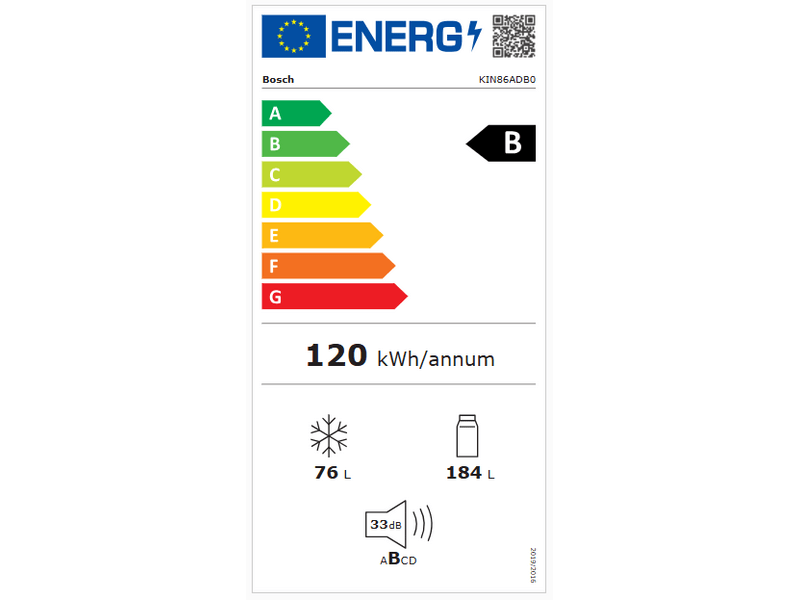 Bosch KIN86ADB0 Serie 6 Beépíthető kombinált hűtőszekrény