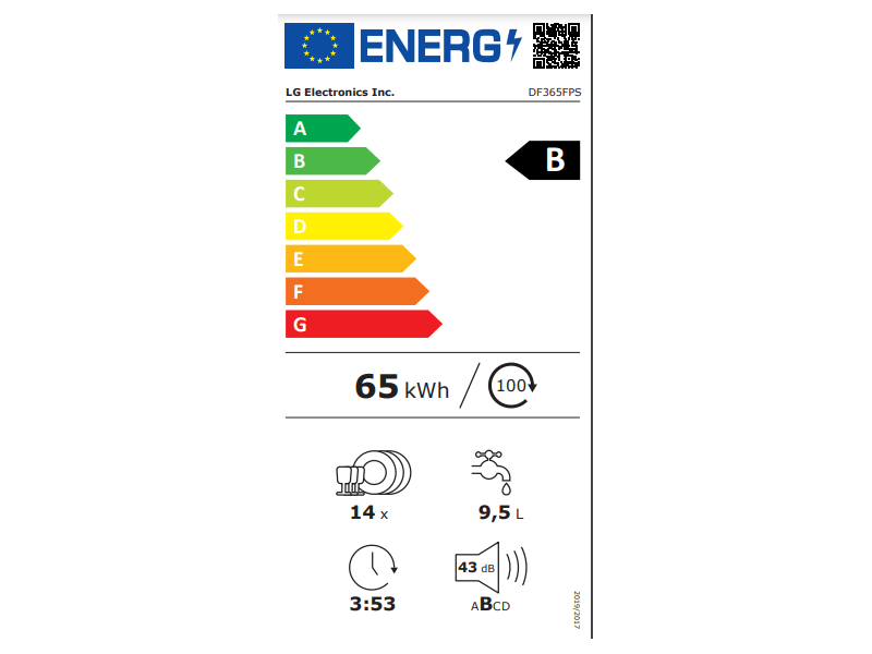 sz.álló gőzmosogatógép, QuadWash, WiFi,B