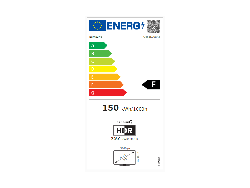 Samsung 83 OLED S90D 4K Smart TV