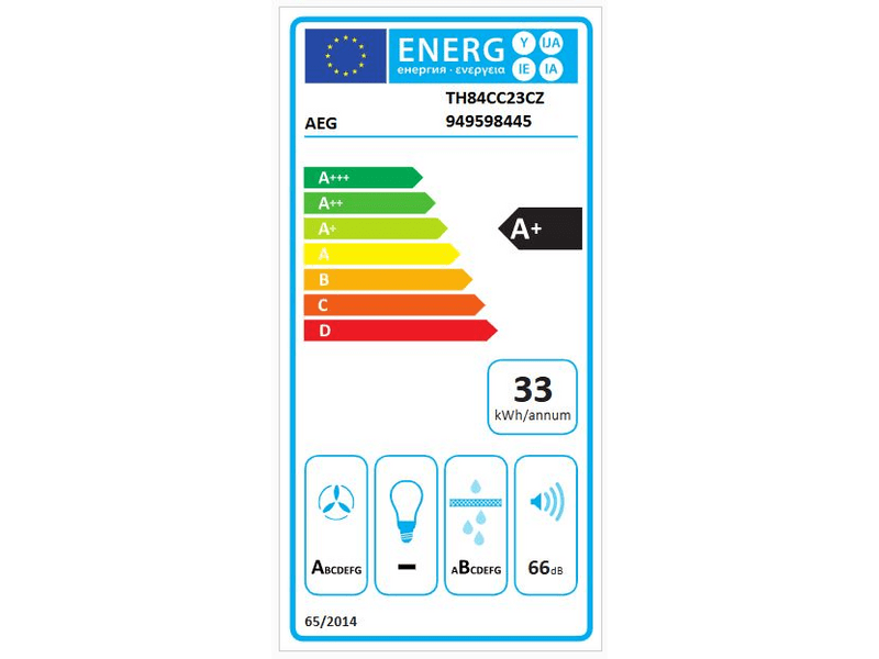 AEG TH84CC23CZ Indukciós főzőlap páraelszívóval, SaphirMatt®