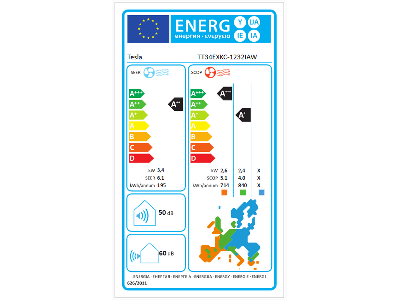 Tesla TT34EXKC-1232IAW Select 3.5kW split klíma