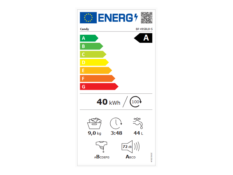 Candy BP 49SBL8-S ProWash 550 Elöltöltős mosógép