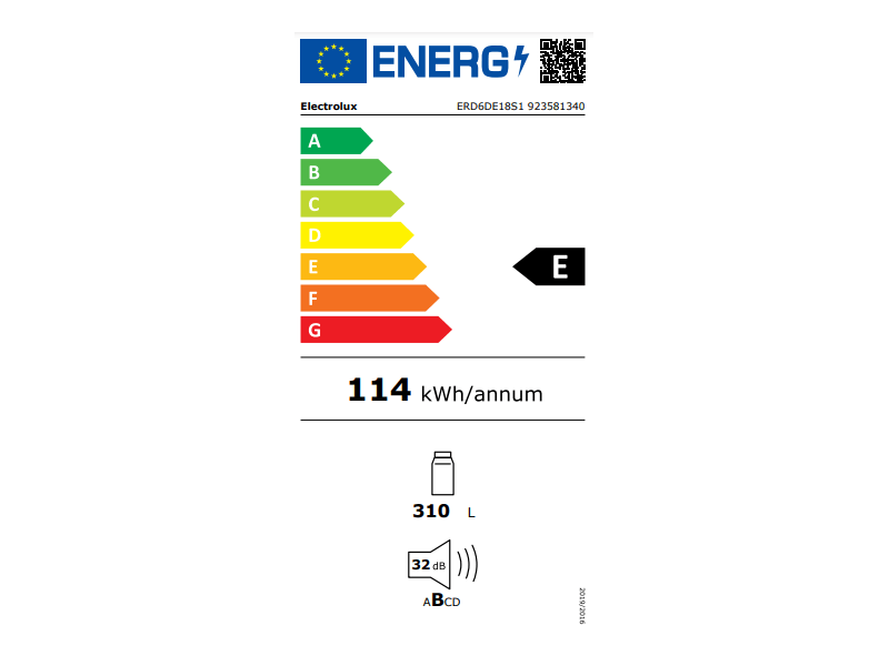 Electrolux ERD6DE18S1 OptiSpace 600 Ugradbeni hladnjak
